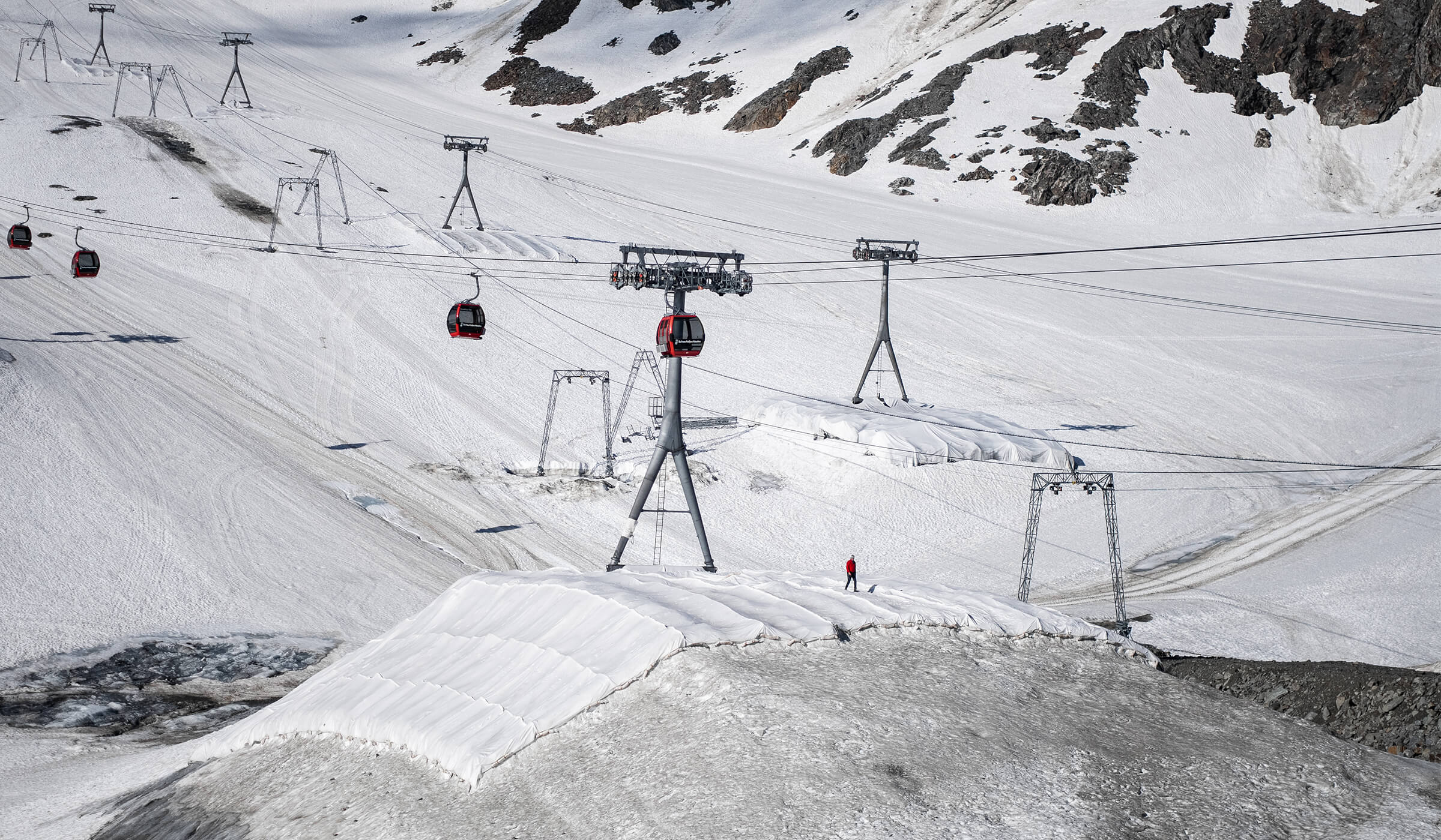 Behind the Scenes Aufnahme der Videoproduktion zum nachhaltigen Gletscherschutz für LENZING™