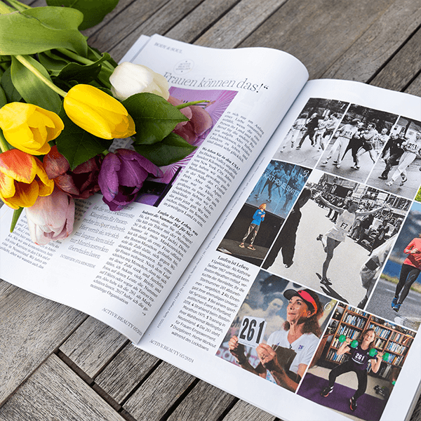ACTIVE BEAUTY Magazin mit Beitrag zu Kathrine Switzer