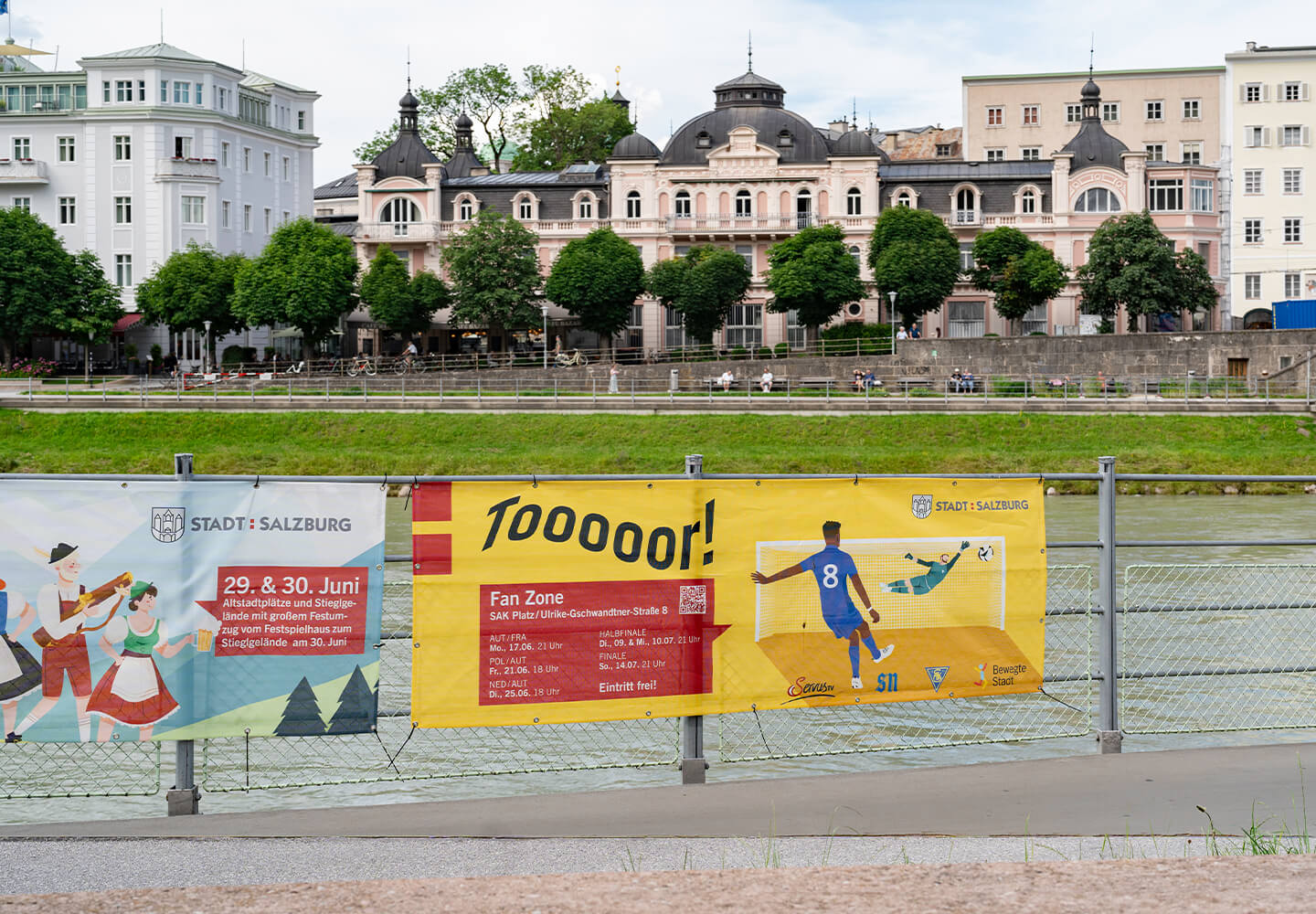 Abbildung eines Plakates für die Fan Zone