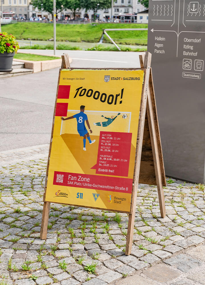 Abbildung eines Plakates für die Fan Zone